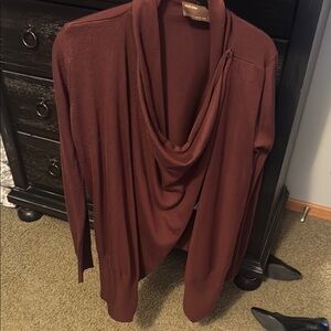 Kerisma Deep Burgundy Cowl Neck Sweater